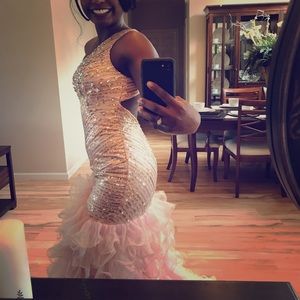 One Shoulder; Panoply Prom/Pageant; Size 4